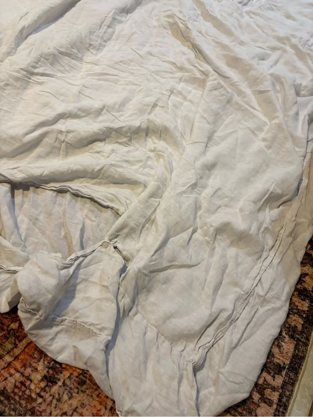 (2) Pottery Barn Soft Light Cream Linen Curtain Panel